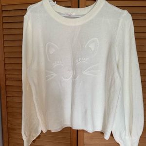 Cute cat knit sweater from Lauren Conrad petite XL